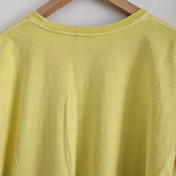 Vintage Stussy Shirt Mens 2XL Yellow Logo Streetwear Y2K - Picture 7 of 7